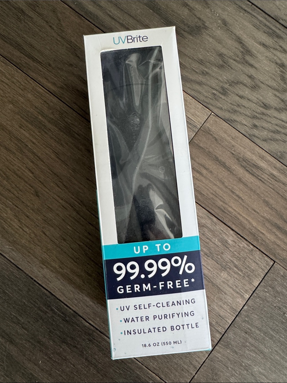 Black Insulated UV Self-Cleaning Water Bottle